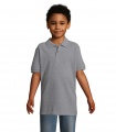 PERFECT KIDS POLO 180, Grey Melange 2