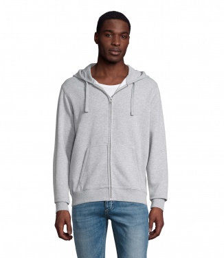 Logo trade corporate gifts image of: SPIKE MEN ZIP HOODIE SWEAT