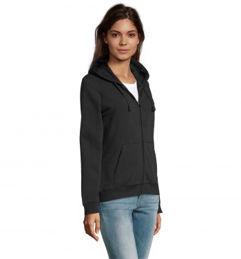 Logo trade corporate gifts picture of: SPIKE WOMEN ZIP HOOD SWEAT