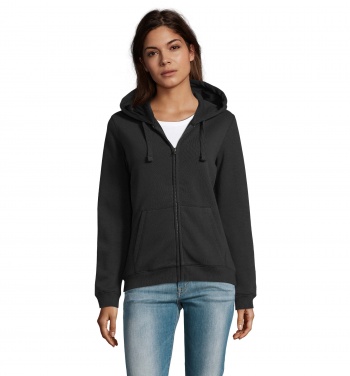 Logotrade corporate gifts photo of: SPIKE WOMEN ZIP HOOD SWEAT