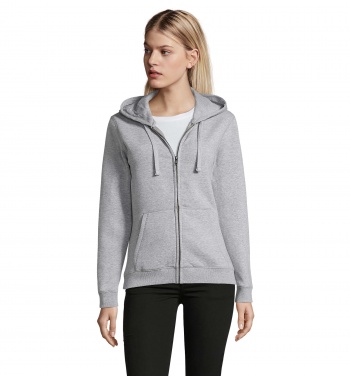 Logotrade advertising products photo of: SPIKE WOMEN ZIP HOOD SWEAT