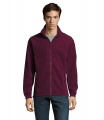 NORTH Zipped Fleece Jacket, Burgundy