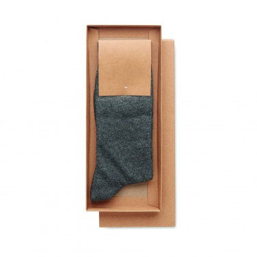 Logo trade promotional items image of: Pair of socks in gift box M