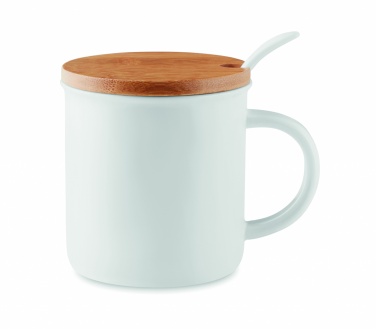 Logo trade promotional products picture of: Porcelain mug with spoon