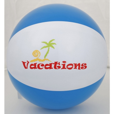 Logo trade promotional giveaways image of: Bicolour beach ball KEY WEST