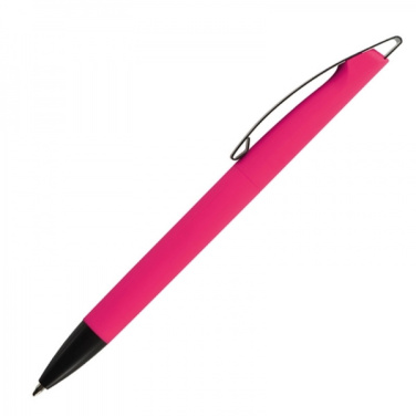 Logotrade promotional item picture of: Metal ballpen soft touch BRESCIA