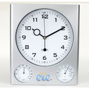 Logo trade corporate gifts image of: Plastic wall clock DEN HAAG