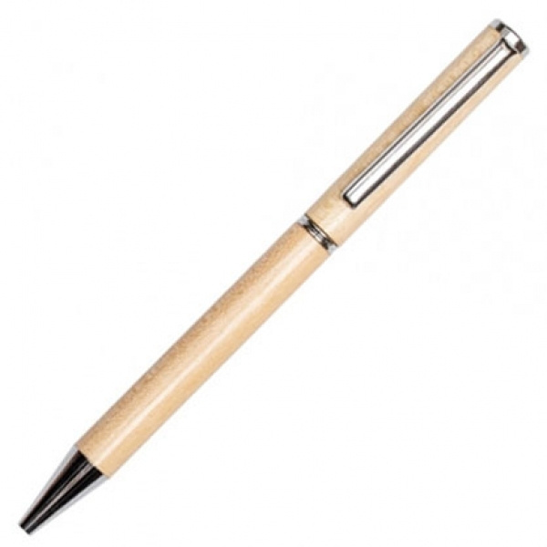 Logo trade promotional product photo of: Wooden ballpen HEYWOOD