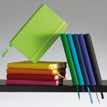 Logo trade promotional merchandise image of: A6 note book LUBECK