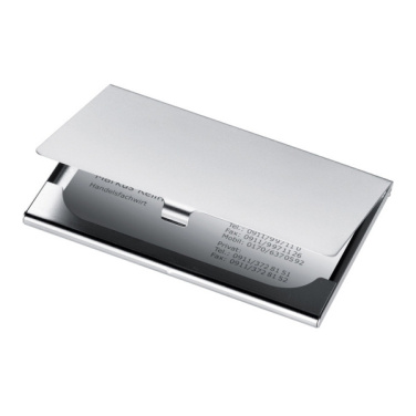 Logotrade promotional merchandise picture of: Metal business card holder CORNWALL