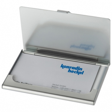 Logotrade promotional gifts photo of: Metal business card holder CORNWALL