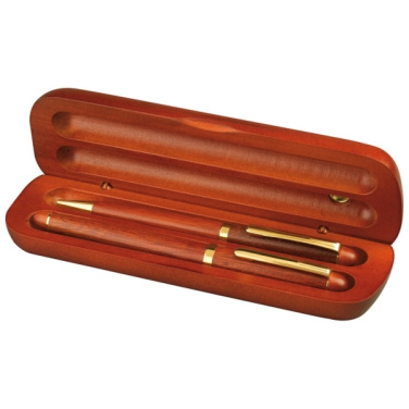 Logo trade corporate gifts picture of: Rosewood writing set OXFORD