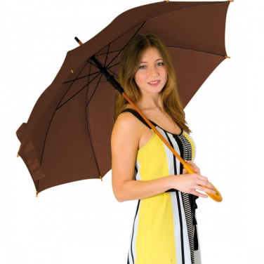 Logotrade corporate gift image of: Wooden automatic umbrella NANCY