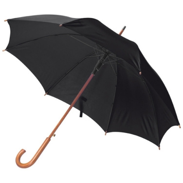 Logo trade promotional merchandise picture of: Wooden automatic umbrella NANCY