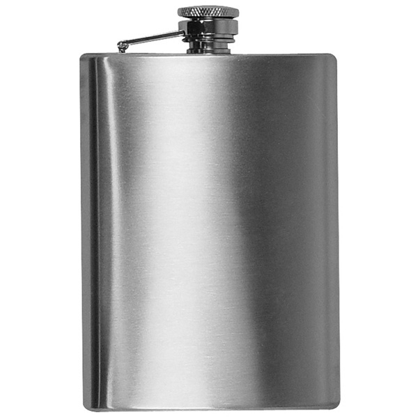 Logo trade corporate gifts picture of: Stainless steel hip flask KANSAS CITY 237 ml