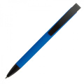 Metal ballpen soft touch BRESCIA, blue