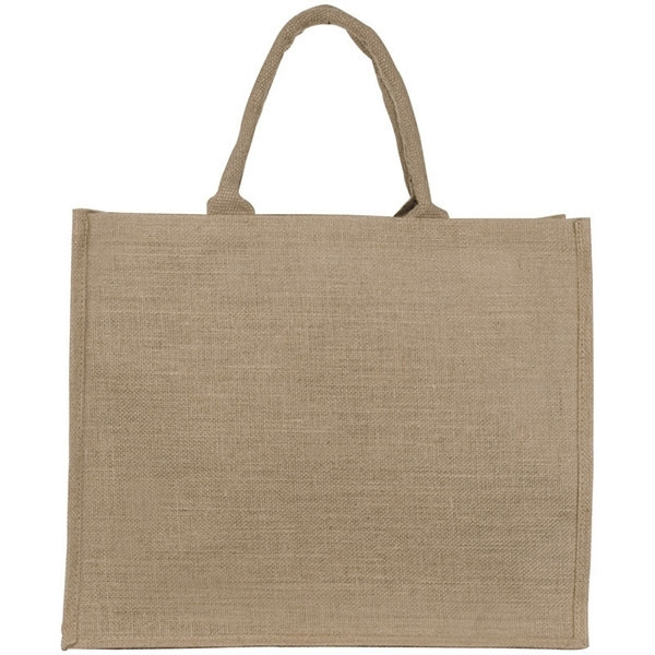 Logo trade business gifts image of: Jute bag, big HANNOVER