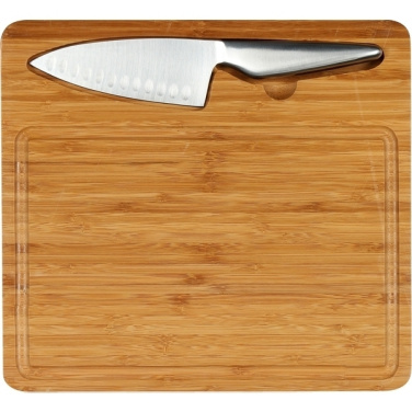 Logo trade promotional products image of: Cutting board with knife MANTOVA