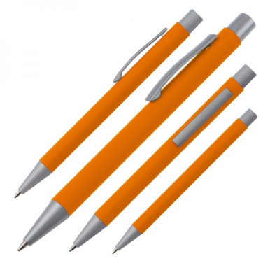 Logotrade promotional gift image of: Metal ballpen soft touch ABU DHABI