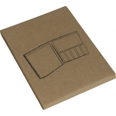 Logo trade promotional giveaways image of: Adhesive note pad BURLINGTON