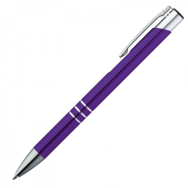 Logo trade promotional gifts picture of: Metal ballpen ASCOT