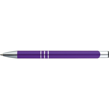 Logo trade promotional giveaways image of: Metal ballpen ASCOT