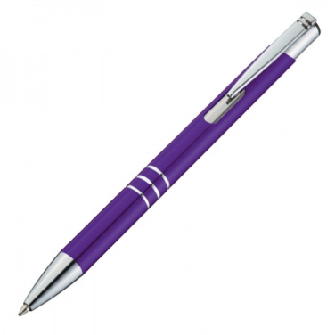 Logo trade corporate gifts image of: Metal ballpen ASCOT