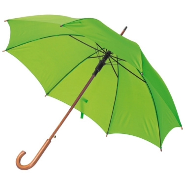 Logotrade promotional item picture of: Wooden automatic umbrella NANCY