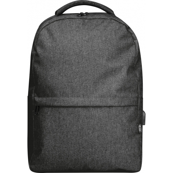 Logo trade corporate gifts image of: rPET backpack RIMINI