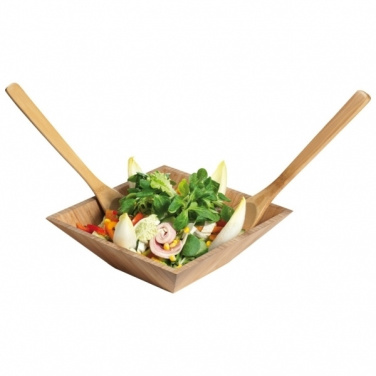 Logo trade promotional items picture of: Bamboo salad servers CAPUA