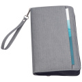 Travel folder with power bank ALMERIA, grey