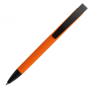 Logo trade advertising products picture of: Metal ballpen soft touch BRESCIA