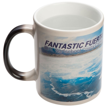 Logo trade promotional merchandise image of: Colour-changing sublimation mug SIRMIONE 300 ml