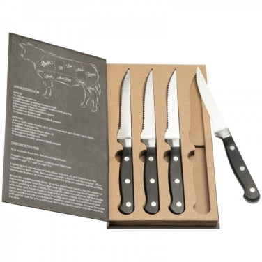 Logo trade promotional products image of: Steak knife set LONDON