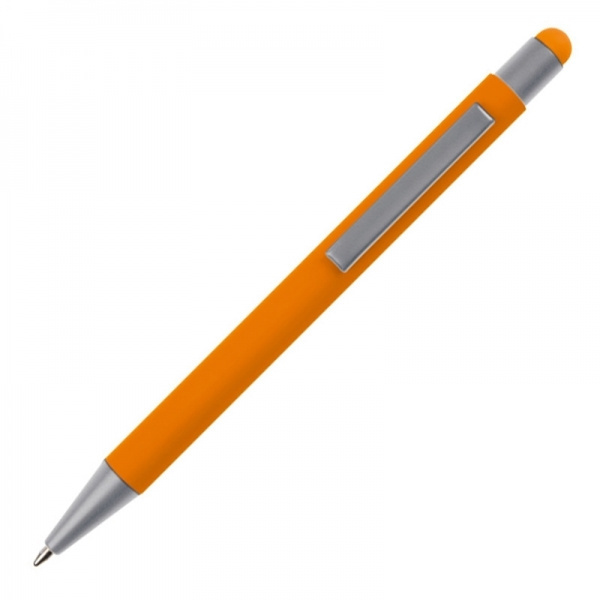 Logo trade advertising products image of: Metal ballpen touch pen soft touch SALT LAKE CITY