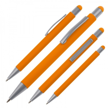 Logotrade promotional merchandise picture of: Metal ballpen touch pen soft touch SALT LAKE CITY