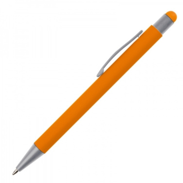 Logo trade business gift photo of: Metal ballpen touch pen soft touch SALT LAKE CITY