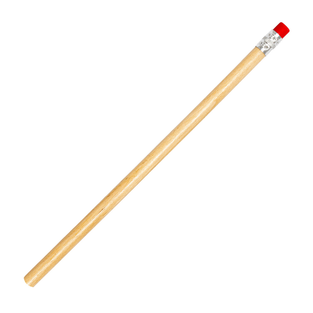 Logo trade business gift photo of: Pencil with eraser HICKORY