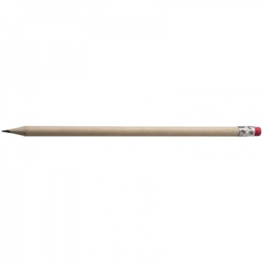 Logo trade promotional item photo of: Pencil with eraser HICKORY