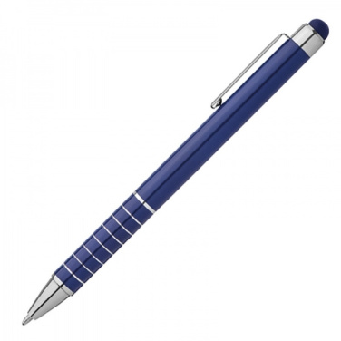 Logo trade business gifts image of: Metal ballpen with touch pen LUEBO