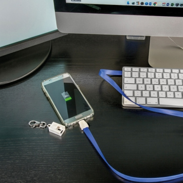 Logo trade corporate gifts picture of: Lanyard with usb cable LE PORT