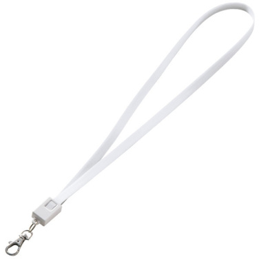 Logo trade promotional products image of: Lanyard with usb cable LE PORT