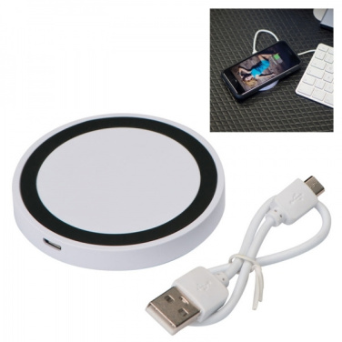 Logo trade corporate gifts image of: Induction charger KARTHAGO