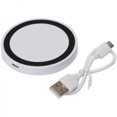 Logo trade promotional merchandise photo of: Induction charger KARTHAGO