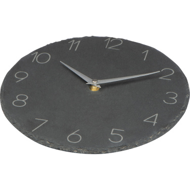 Logo trade advertising products picture of: Slate wall clock GRAZ