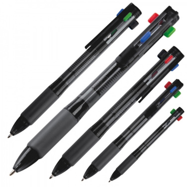 Logotrade promotional product picture of: Plastic ballpen 4in1 NEAPEL