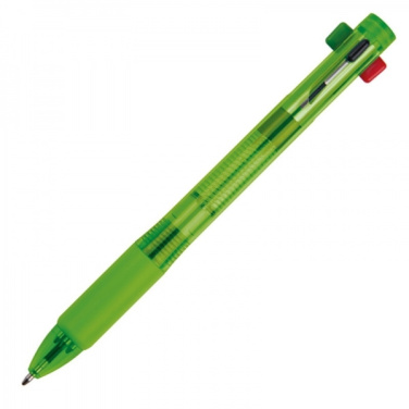 Logo trade business gift photo of: Plastic ballpen 4in1 NEAPEL