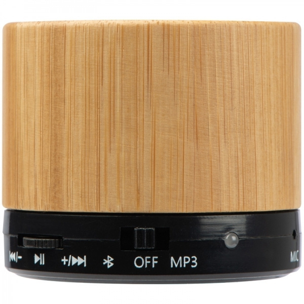 Logo trade business gift photo of: Bamboo bluetooth speaker FLEEDWOOD