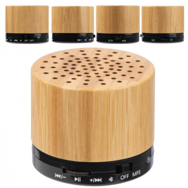 Logotrade promotional items photo of: Bamboo bluetooth speaker FLEEDWOOD