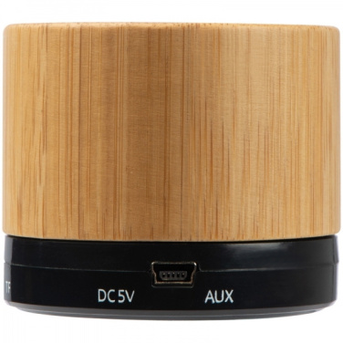 Logo trade promotional giveaways picture of: Bamboo bluetooth speaker FLEEDWOOD